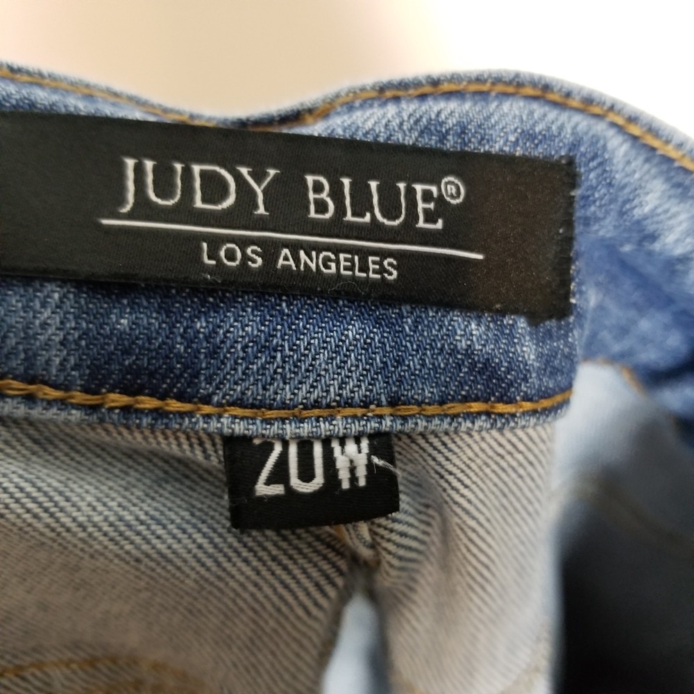 Judy‎ Blue Women Flare Jeans Sz 20W Blue Mid Rise Denim City Boot Cut Stretchy - Picture 7 of 8